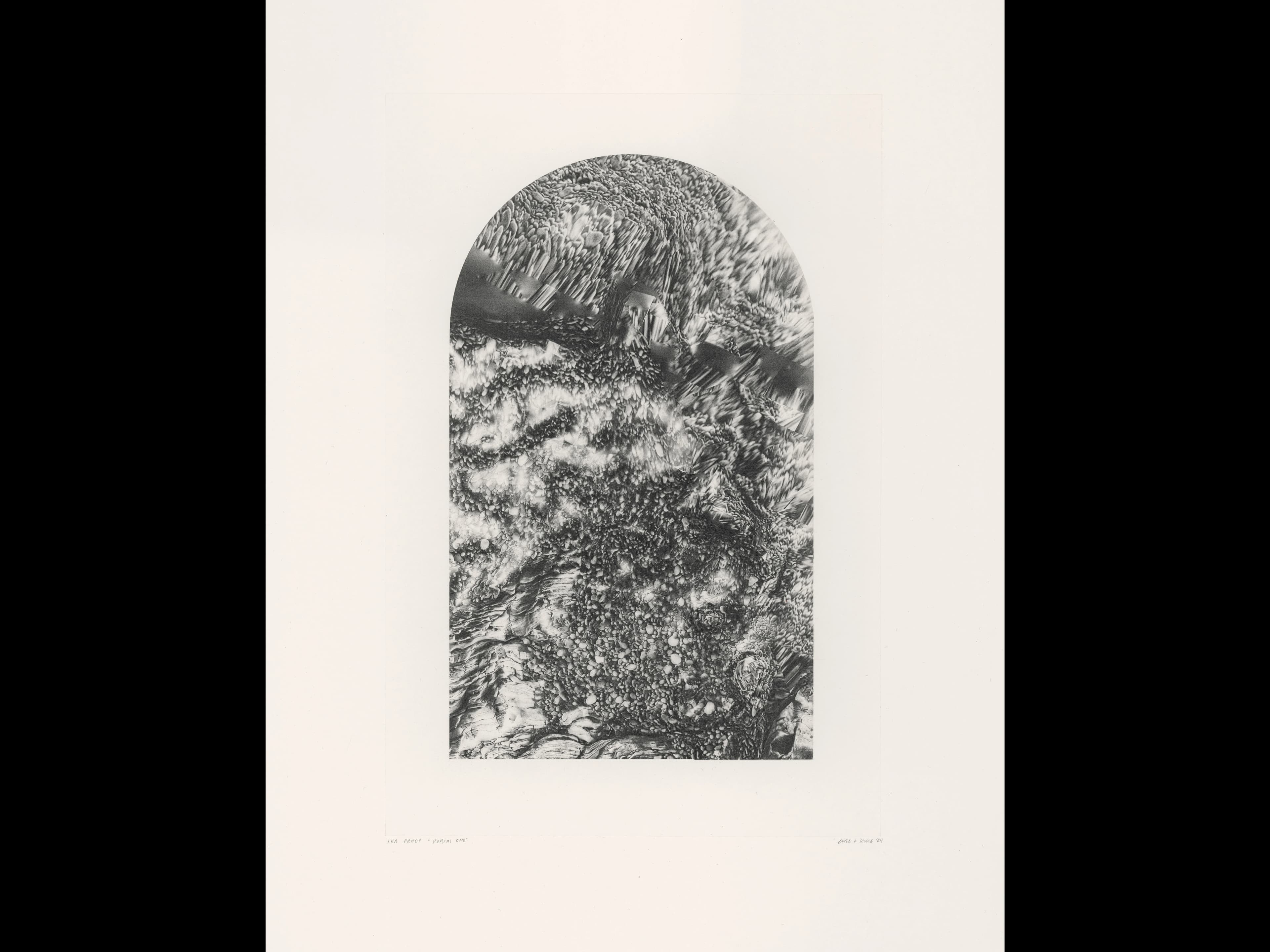 Clare Gatto and Kara Gut, Portal I, photogravure, 2026 22 x 16.5 “(ed.1/10)
