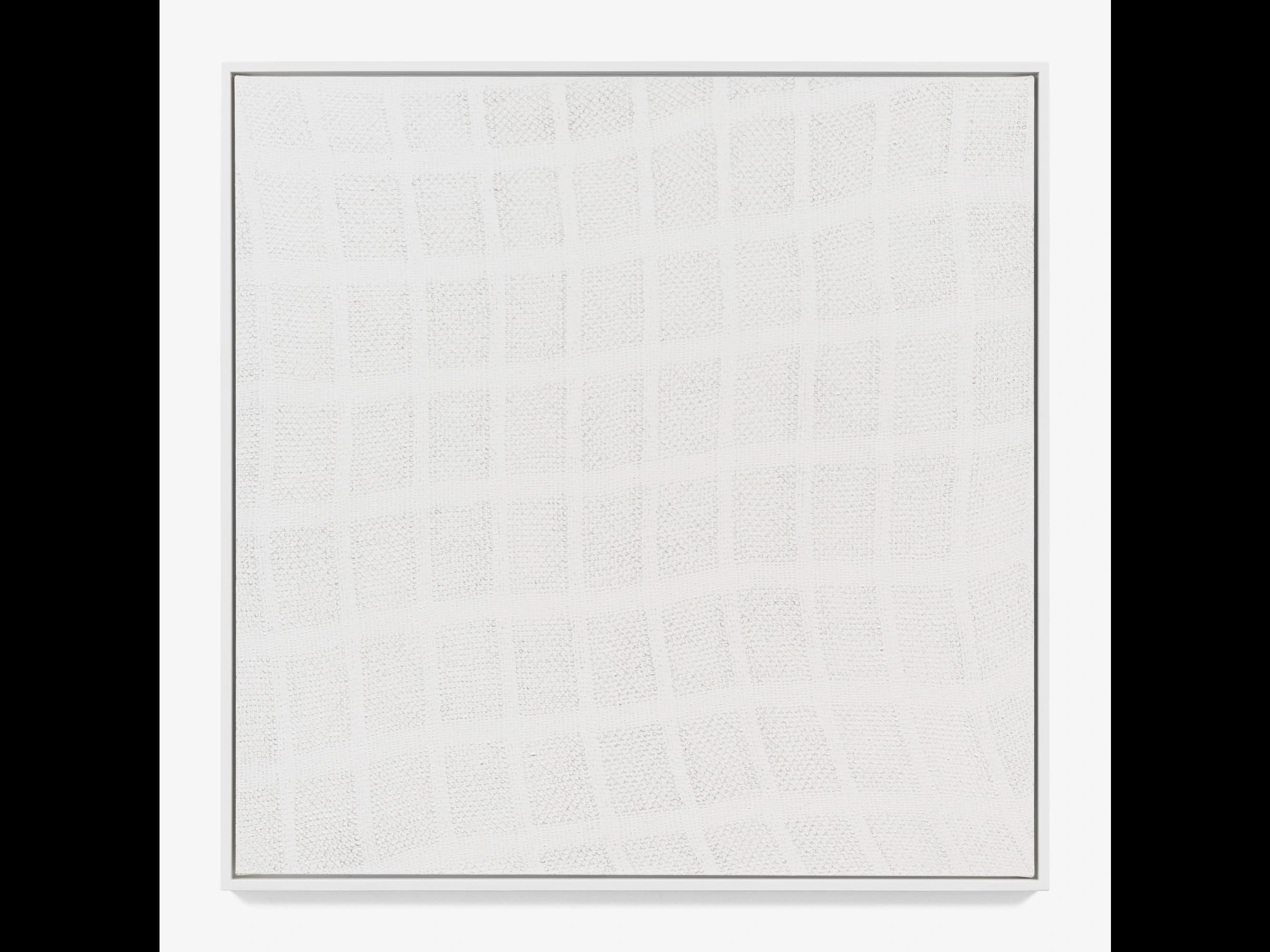 Michelle Grabner, Untitled, 2021, oil and enamel on canvas 42 x 42 inches