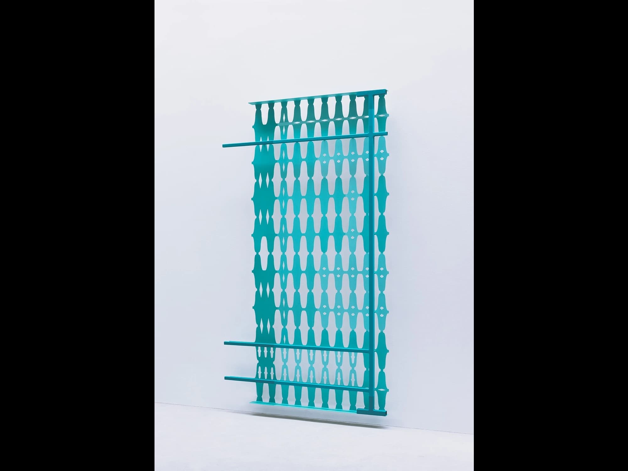 Paul O'Keeffe, Pantella I, 2025-26, steel, flashe paint 69.75 x 40.5 x 3.75 in