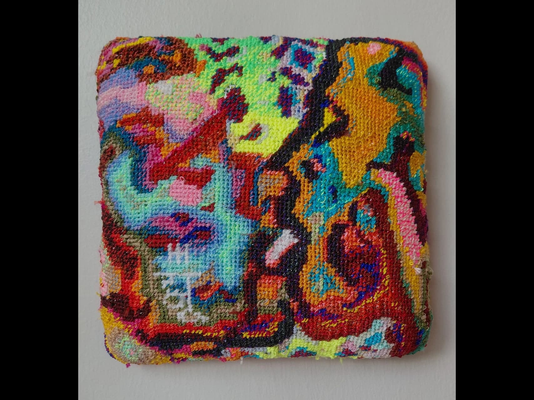 Henry Winslow Hallett, Vander and Calhoun, 2026, Embroidery, 8.75 x 8.75 x 1.5", $383