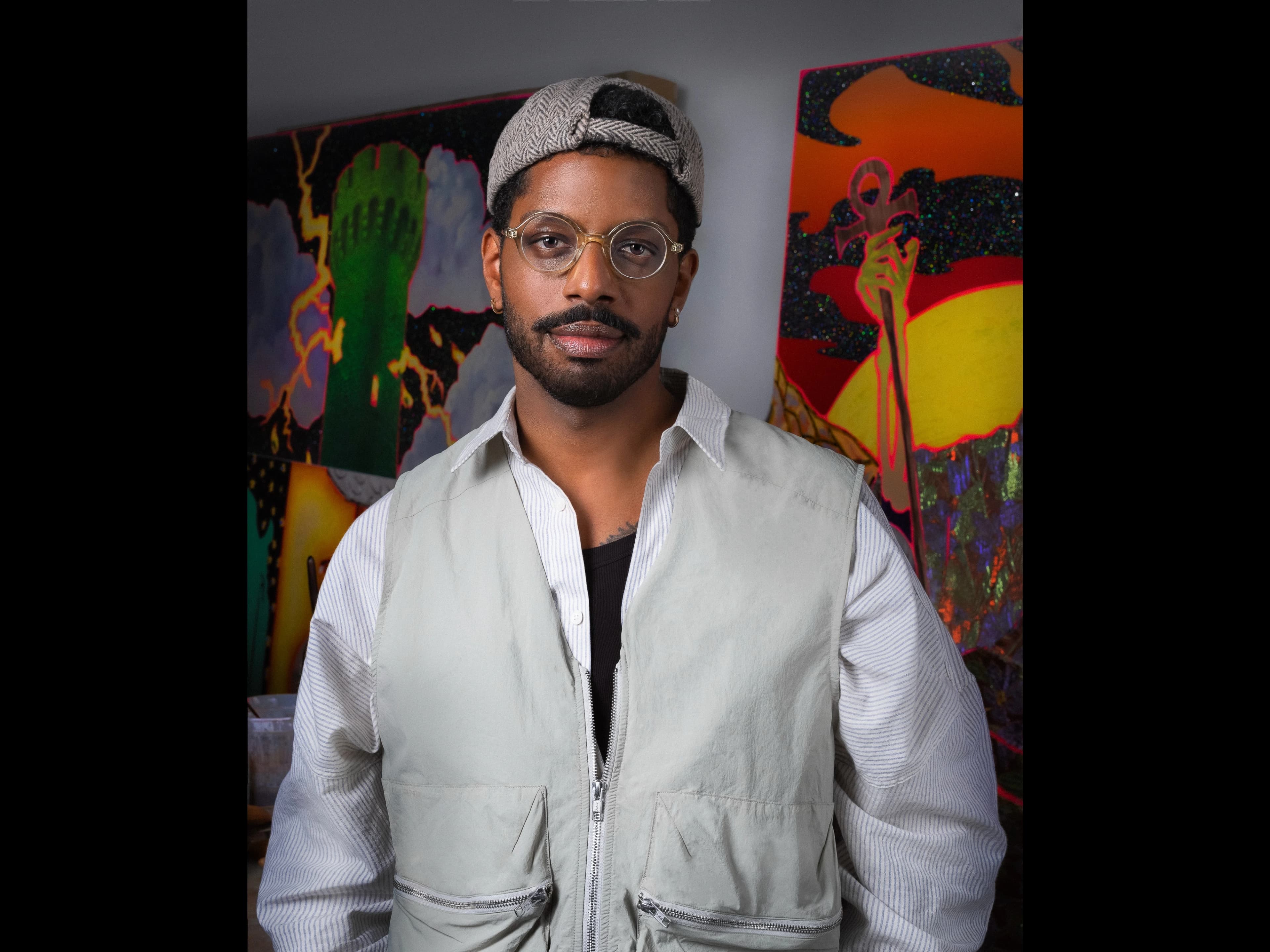 Devan Shimoyama, studio portrait by Zac Riggleman