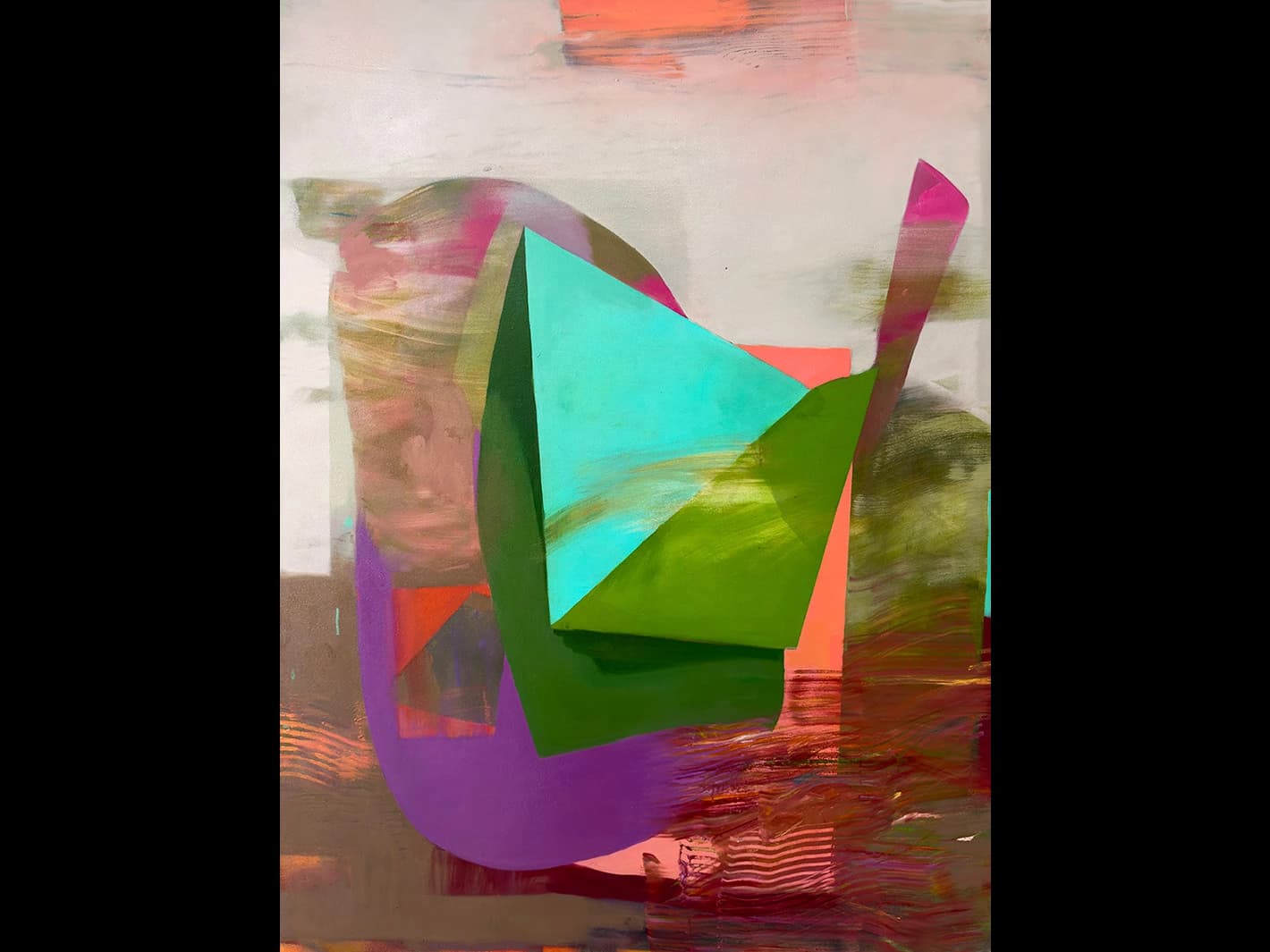 Recast Distillation, 2026, oil on canvas, 48 x 36