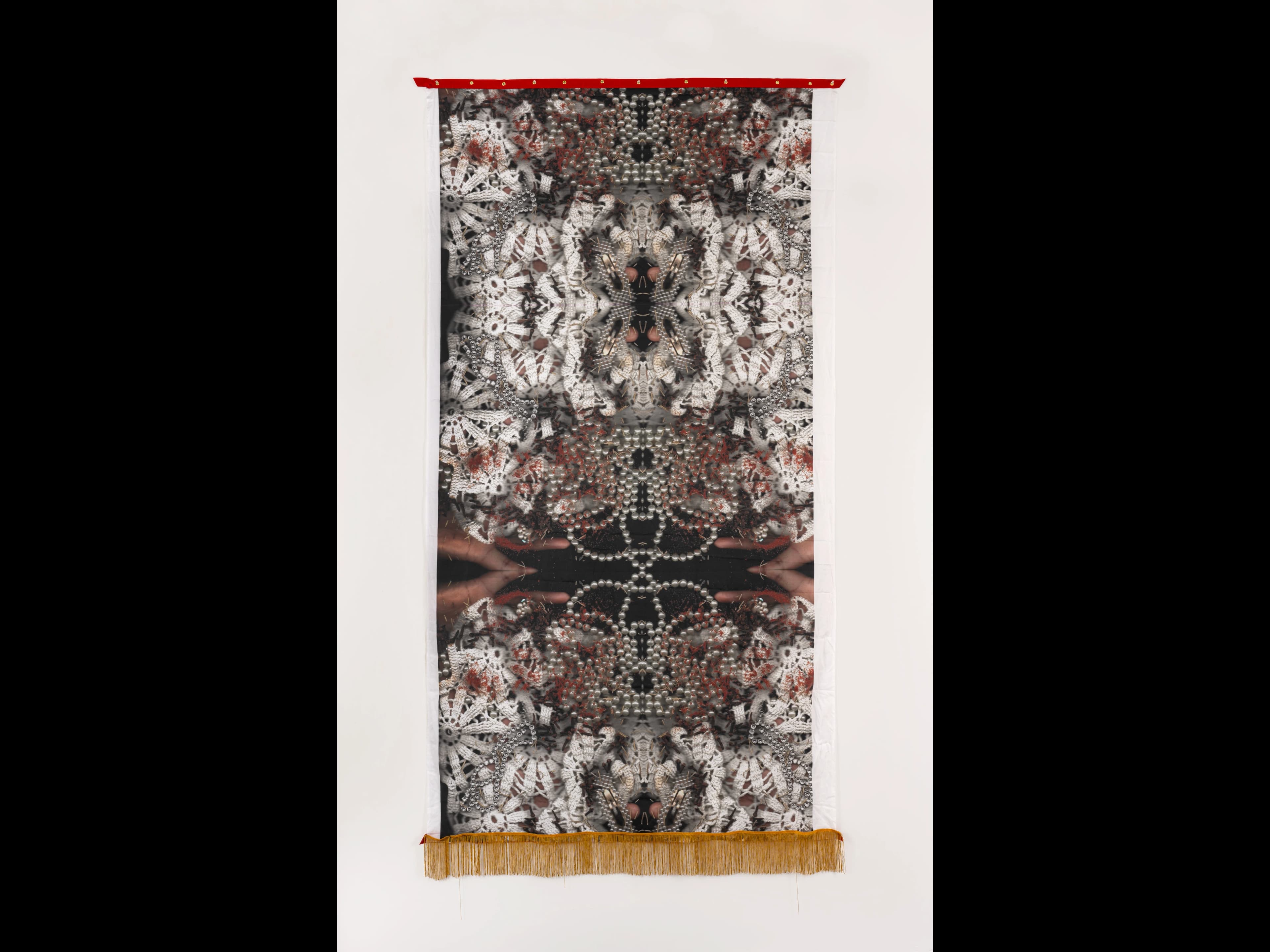 Lo Smith, Our Hands, 2024, Inkjet on cotton poplin