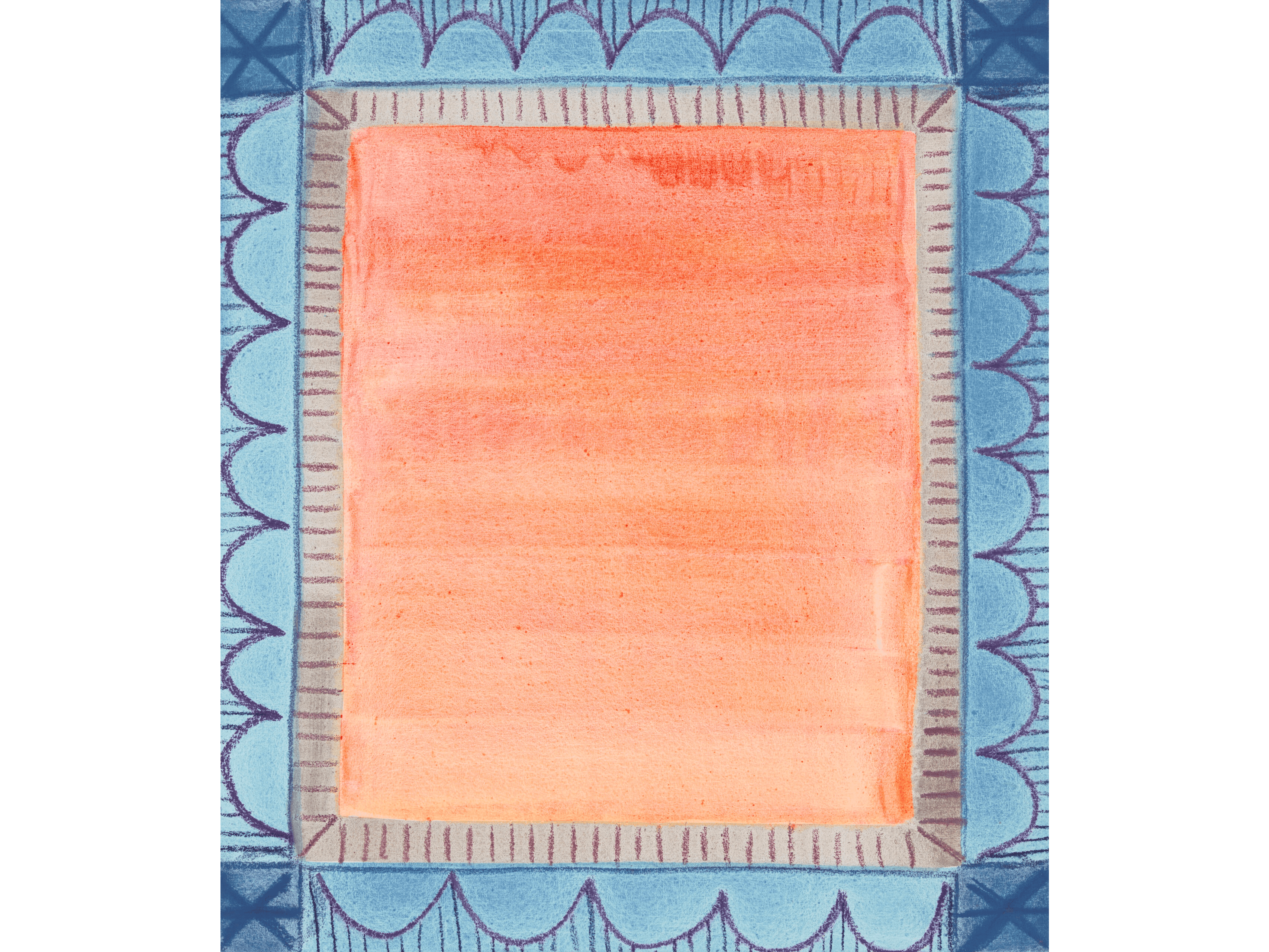 Tamara Gonzales, “Winter Reflections,” 2023. Acrylic and pastel on canvas, 40″ × 35″. Image courtesy of the artist and Klaus von Nichtssgend Gallery. Collection of The Butler Institute of American Art