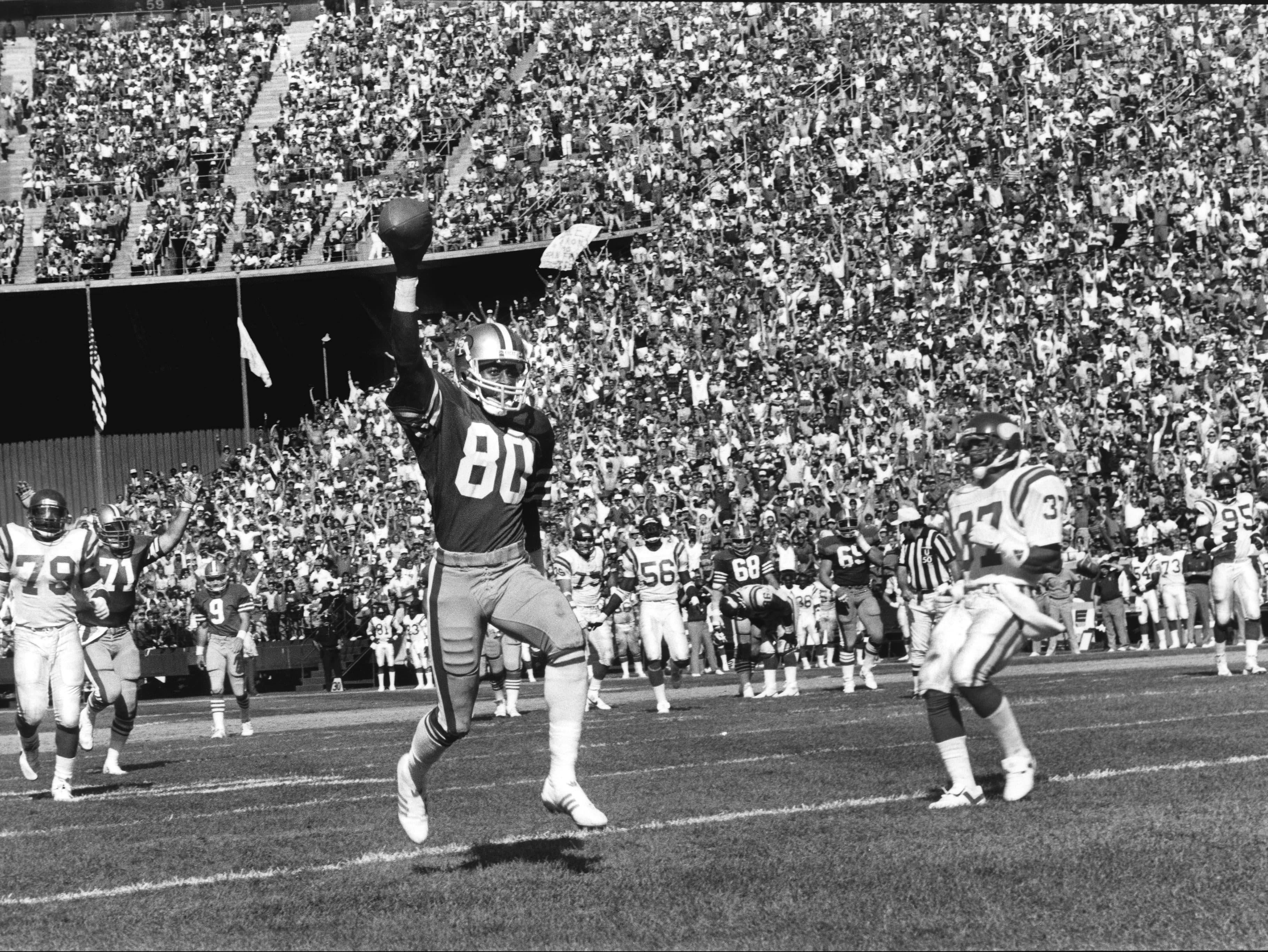 Michael Zagaris, 49er Jerry Rice, Candlestick Park, San Francisco, 1986