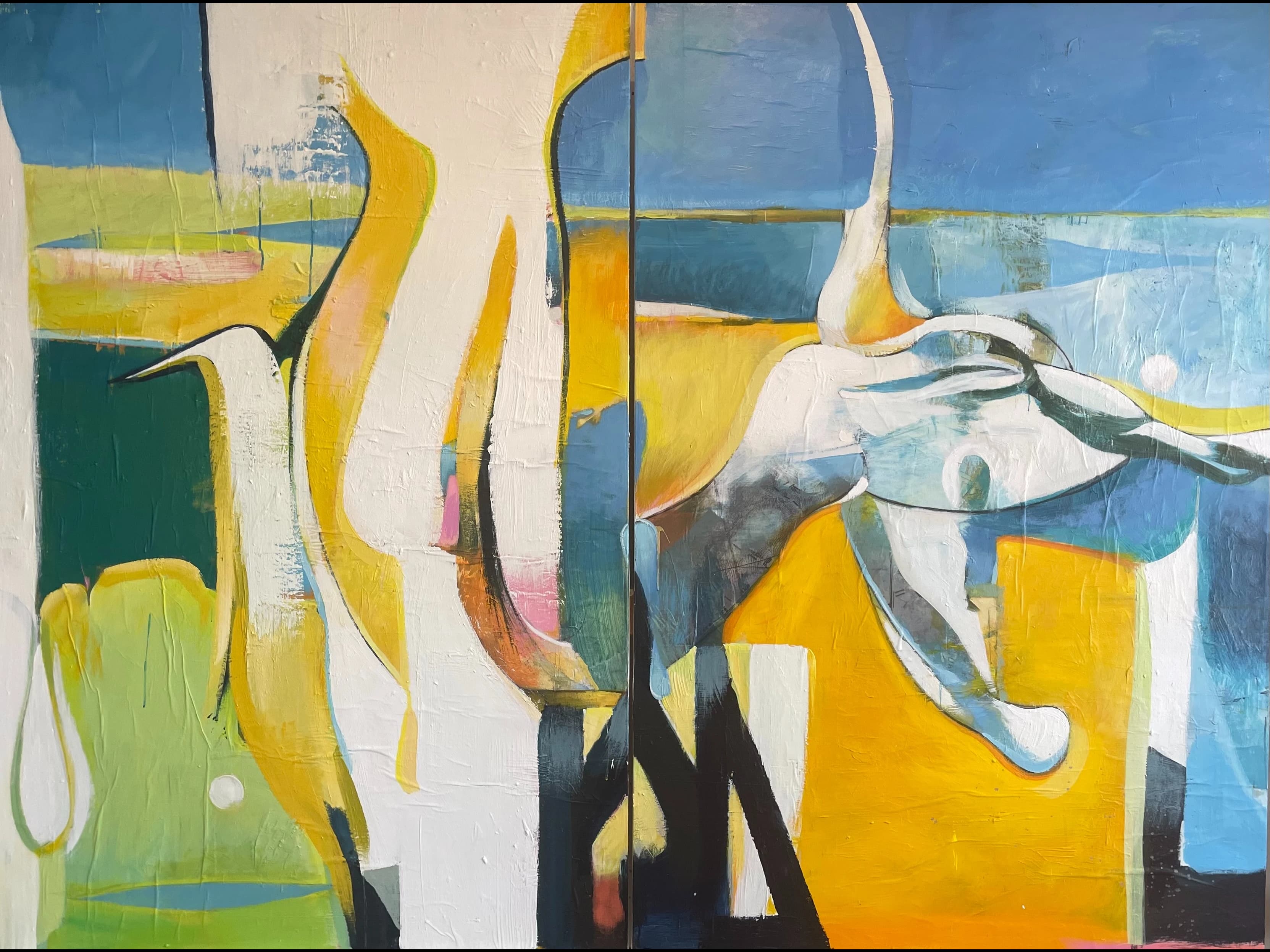 The Spring, acrylic on cavas, 72 x 96 inches
